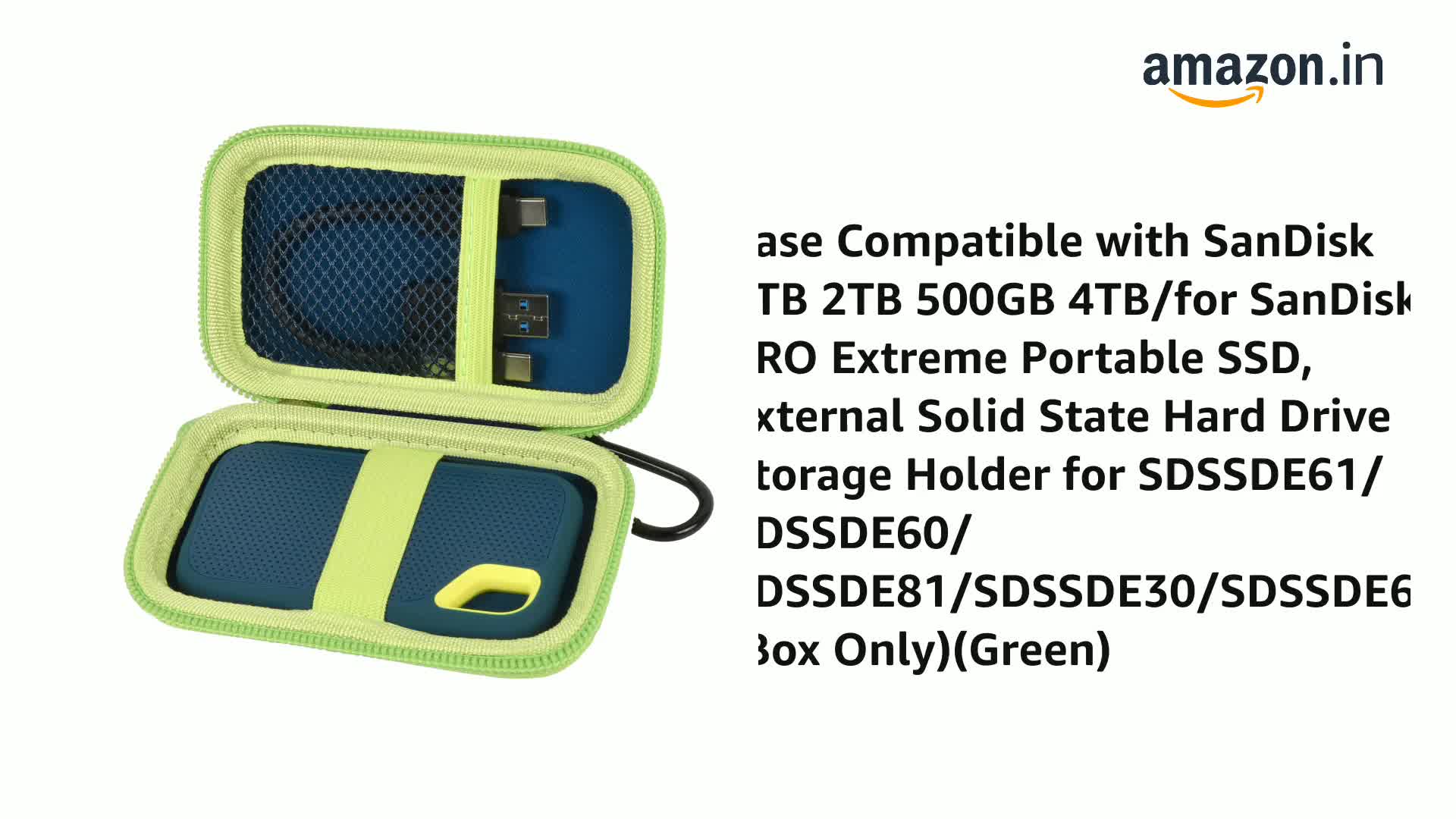Case Compatible with SanDisk 1TB 2TB 500GB 4TB/for SanDisk PRO