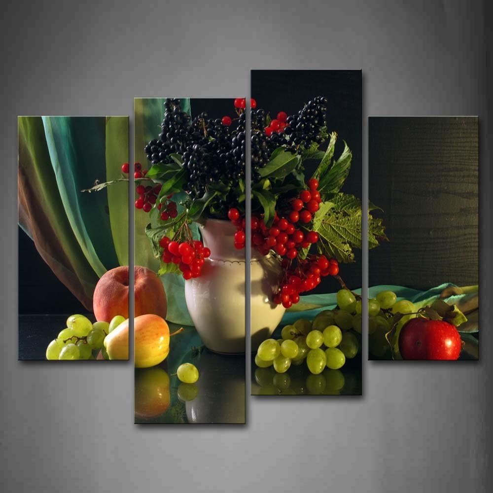 First Wall Art Various Fruit and Bottle Wall Art Painting