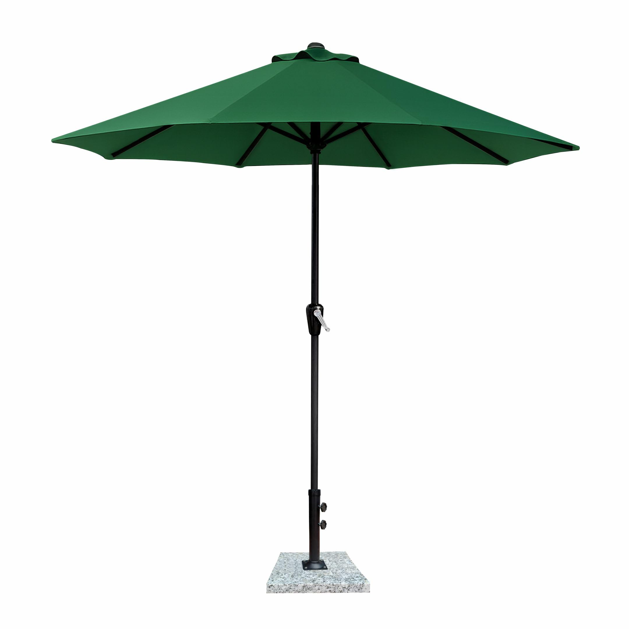 7 star DECOR 9ft Large Garden Umbrella with Heavy Resin Base � Waterproof UV-Resistant Windproof Outdoor Patio Umbrella for Terrace, Rooftop, Lawn, Balcony, Caf�, and Poolside (Brown, Centre Pole)-image-35