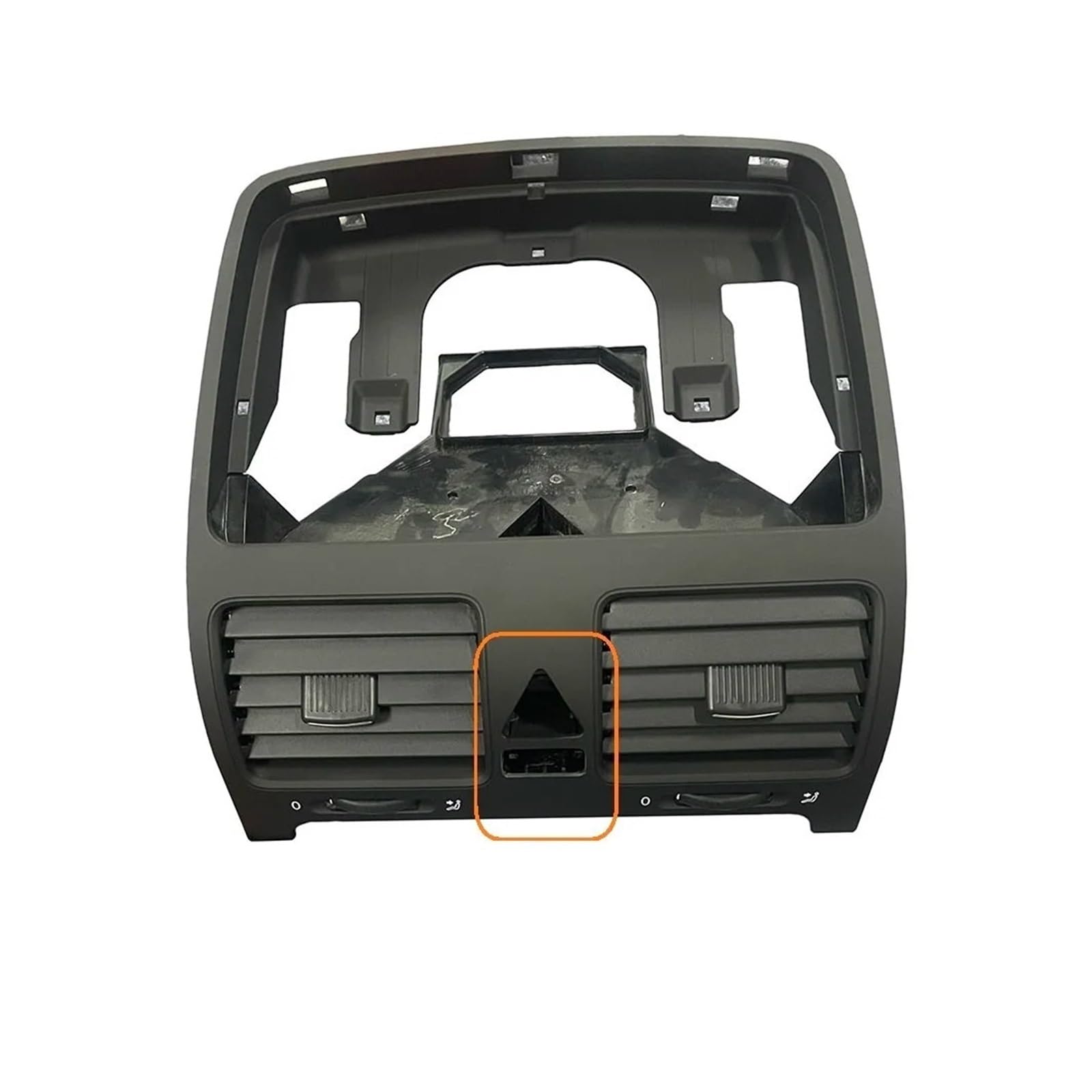 Ohocean Black Middle B Black Dash Board Air Outlet Vent Conditioning Fresh Window For Vw For Jetta Mk5 For Golf 5 For Rabbit 2004-2011 Car Conditioner Outer Vent Air(Black Middle B)