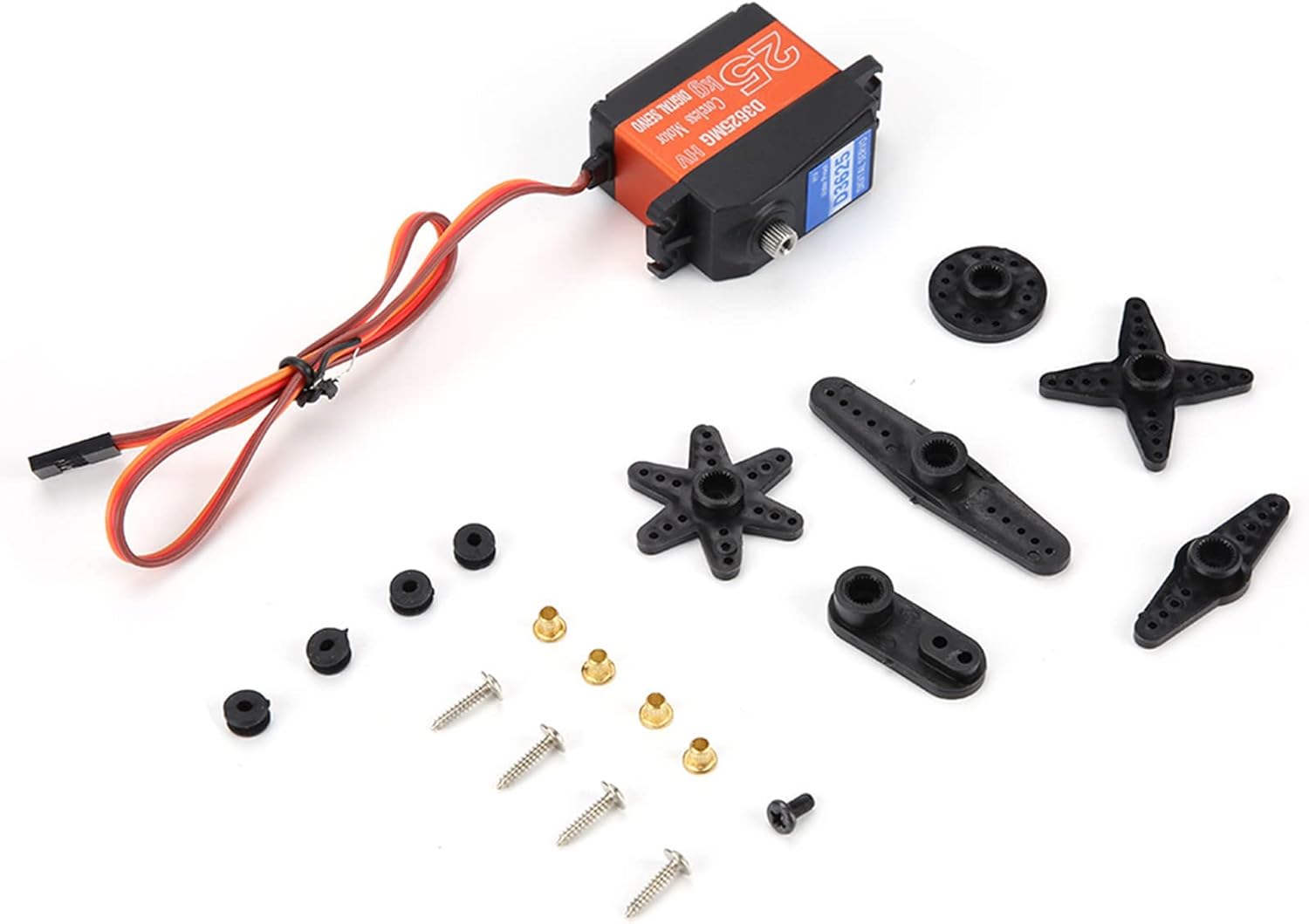 防水メタルギアデジタルサーボ、高トルク24Kg.cm RCカー用サーボ、180&deg;最大角度、1/10 1/8 ショートコーストラック用