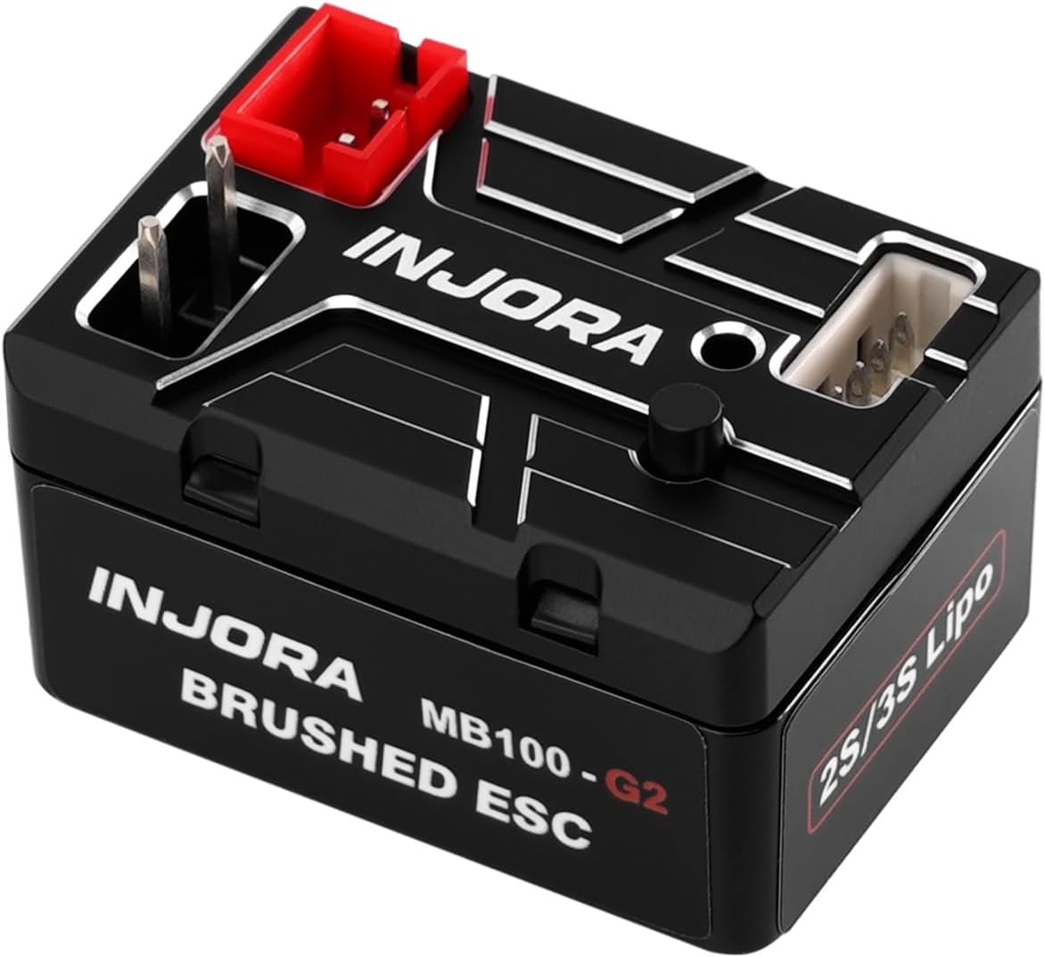 INJORA MB100 G2 Waterproof Brushed ESC 40A for 1/24 1/18 RC Crawler SCX24 AX24 TRX4M Upgrade