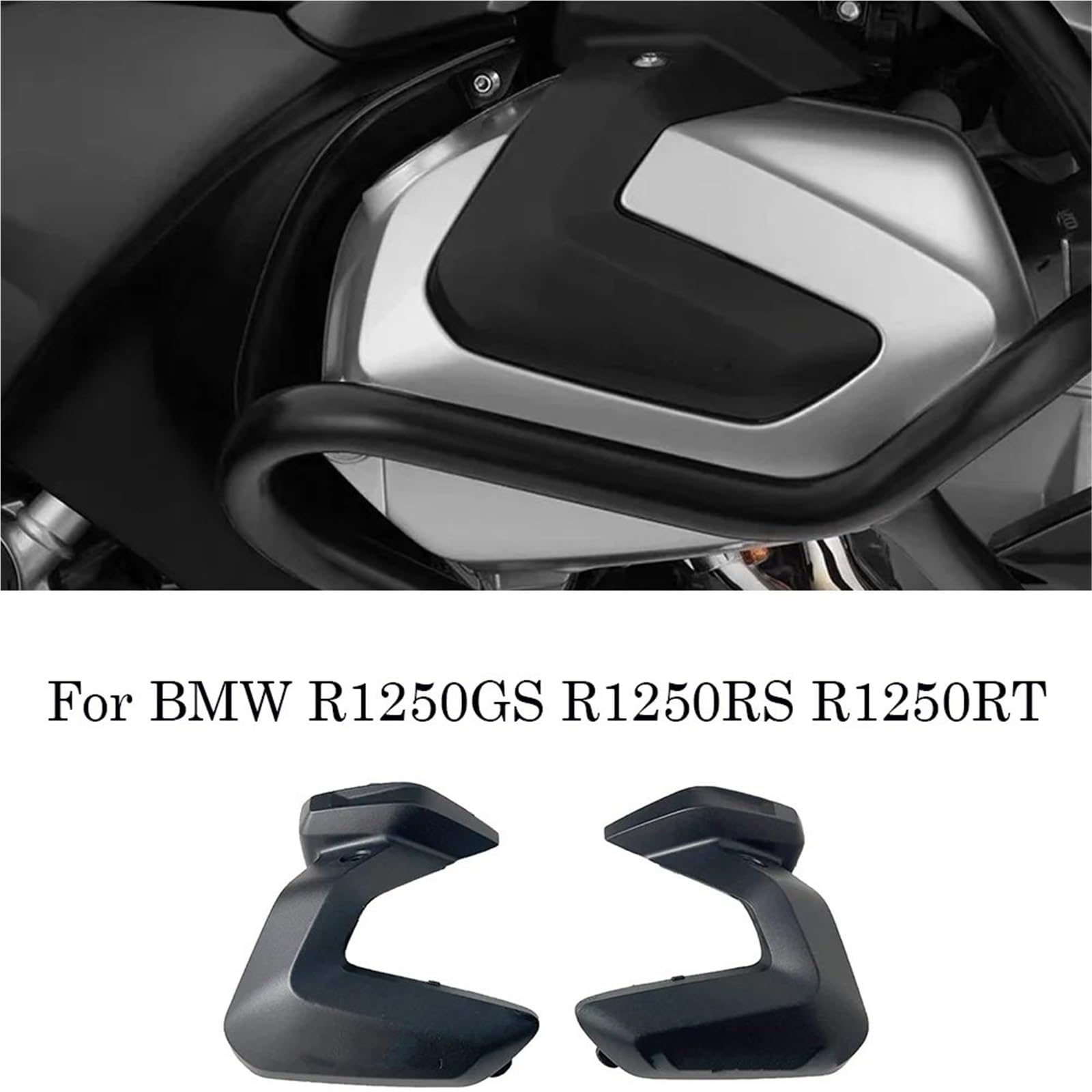 capot Couvercle de radiateur Convient Pour BMW R1250GS R1250RS R1250RT R1250R R1250Adventure Couvercle De Culasse De Protection De Moteur Tête De Cylindre De Moto(Left)