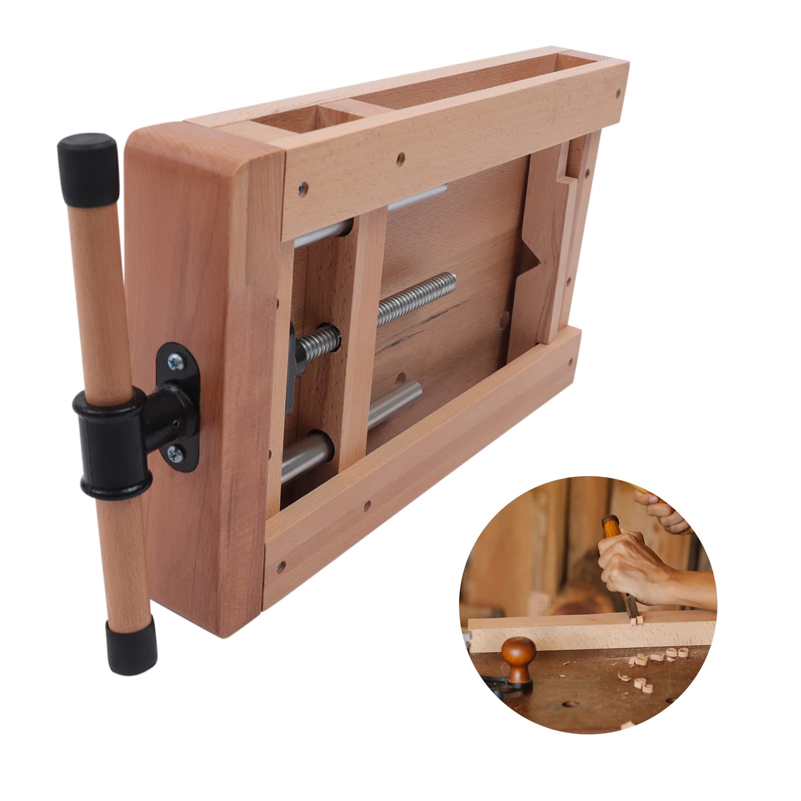 Stół warsztatowy Wood Vise, stacjonarny imadło do obróbki drewna, przenośny stół warsztatowy do obróbki drewna, inteligentny imadło + zacisk Superior