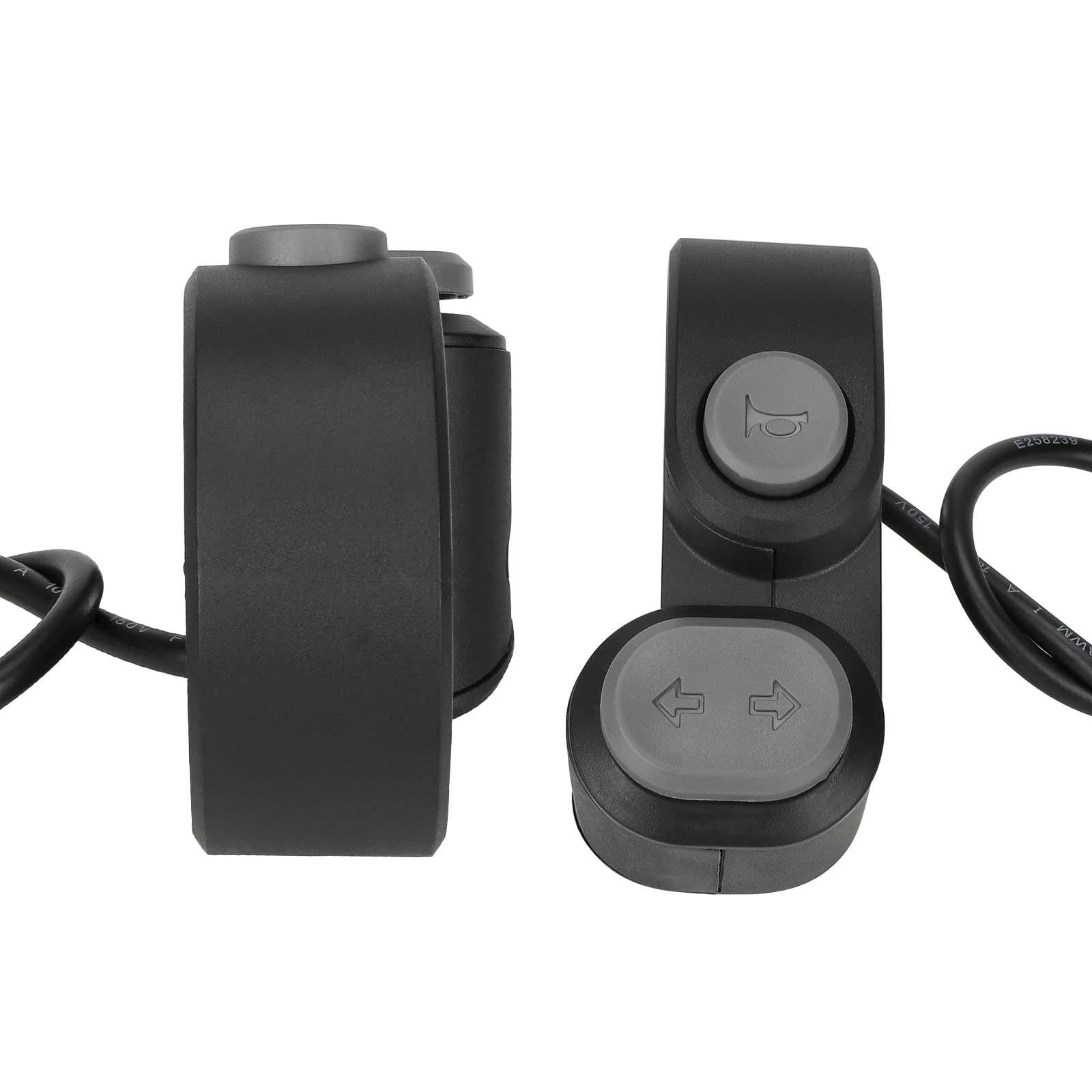 Generisch Klaxon et interrupteur de clignotant, trottinette électrique, bouton rotatif pour G65/F2Pro, sécurité de conduite accrue, klaxon et interrupteur de clignotant