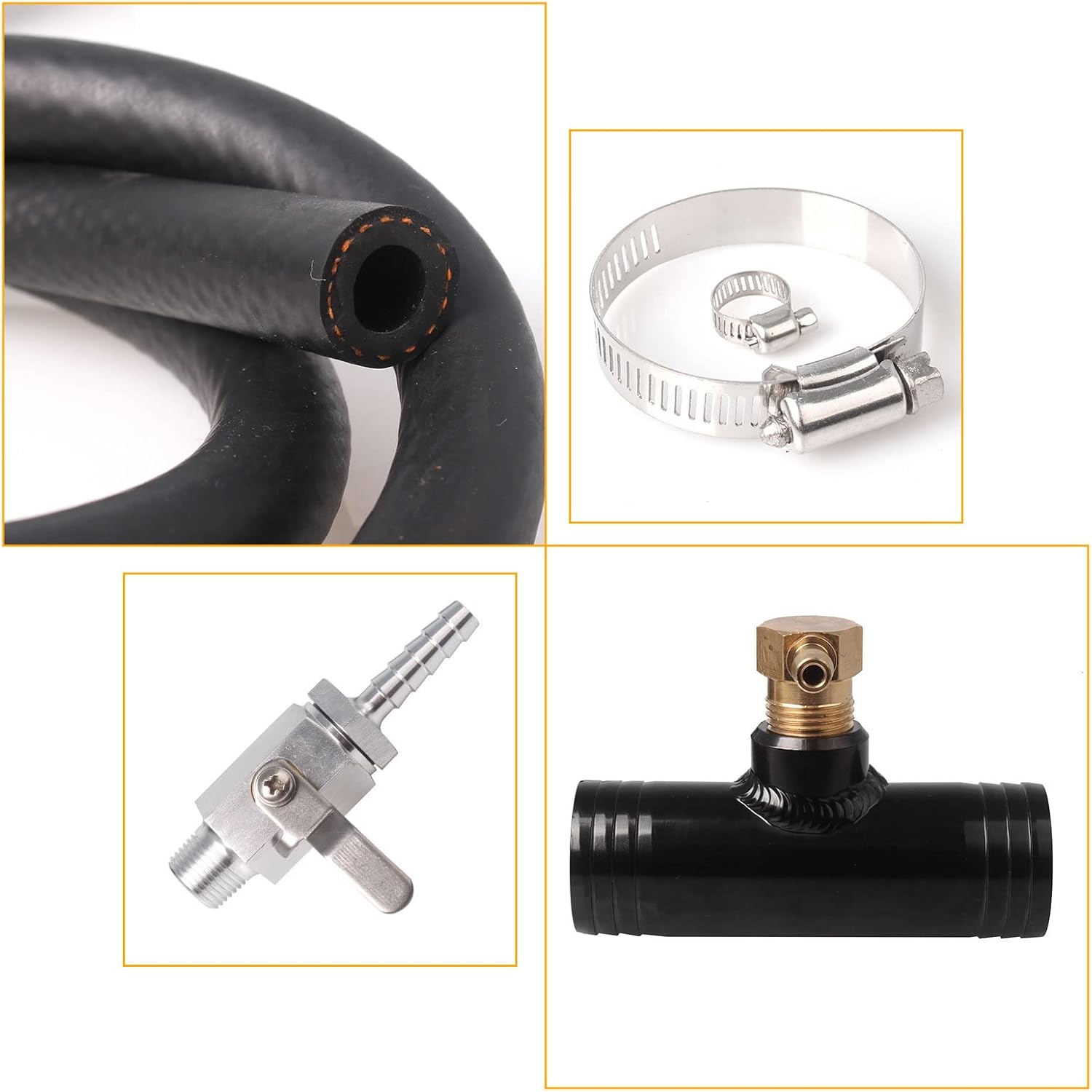 Auxiliary Fuel Tank Install Kit 1 1/2" 11025 Diesel Installation Kit Compatible with All Ford 1999-2019, All Chevy / GMC 2011-2019, All Dodge 1999-2012