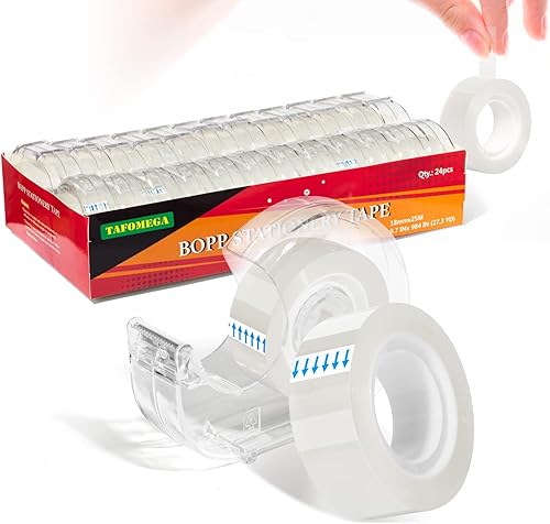 Cinta transparente cinta transparente para envolver regalos de liberación suave y fina cinta de oficina para reparar documentos con dispensador 710