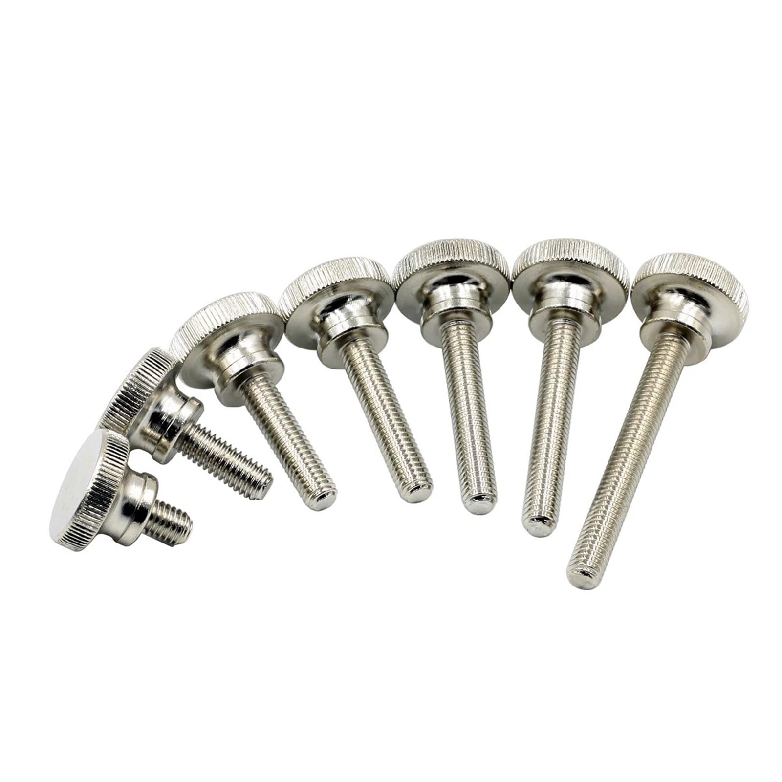 Tornillo Moleteado Tornillo moleteado de acero inoxidable M2 M3 M4 M5 M6 M8 M10 con cabeza escalonada y ajuste manual Para uso industrial(M3x4mm 50pcs)