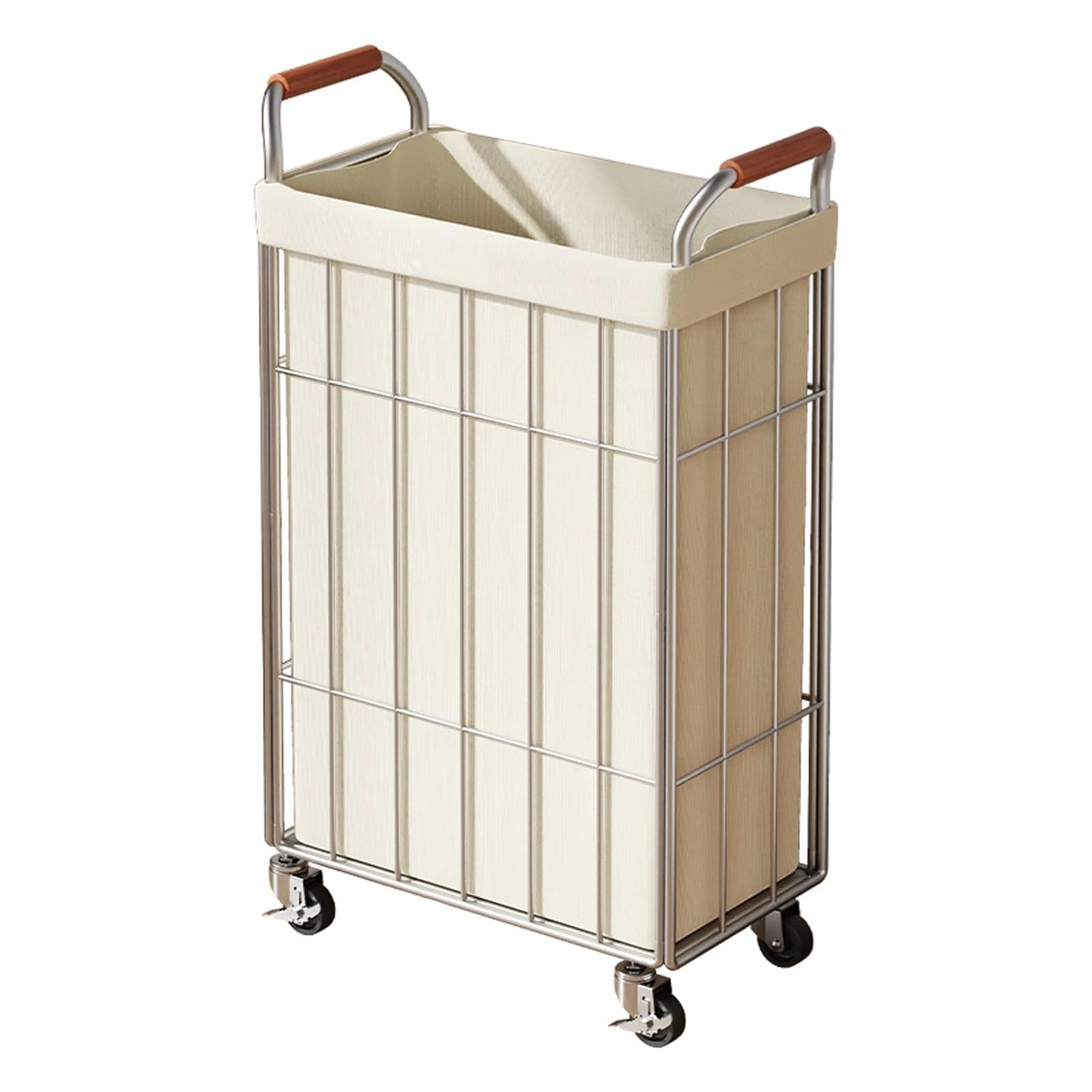 Cestos Ropa Sucia - Cesto portabiancheria pieghevole stretto con ruote e maniglia, salvaspazio, per bagno, camera da letto, soggiorno