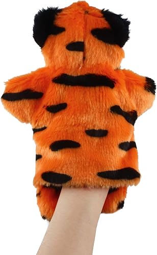 Miniatura 7 de Andux Lindo juguete de peluche suave de peluche de marioneta de mano (SO-23 Tigre amarillo)