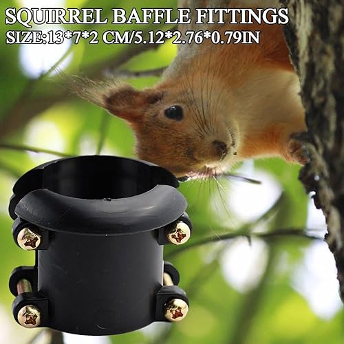 Miniatura 7 de Accesorio deflector de ardilla para casas de pájaros y poste de alimentación, tapón de hebilla montado para protector de casa de pájaros