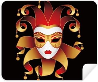 Mysterious Head Happy Carnival of Venice Cleaning Cloth Screen Cleaner 2pcs Suede Fabric