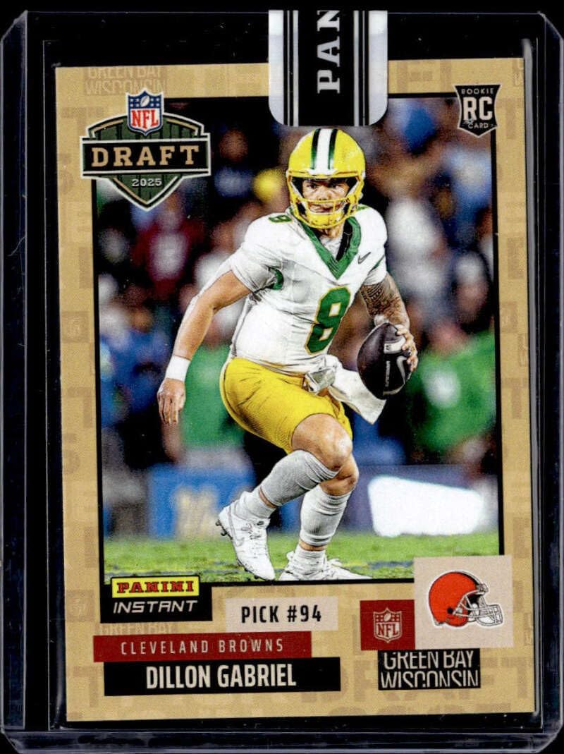 DILLON GABRIEL RC SP 2025 Panini Instant Draft Night Collection 14/25 Beige #39 ROOKIE Browns NM-MT Football