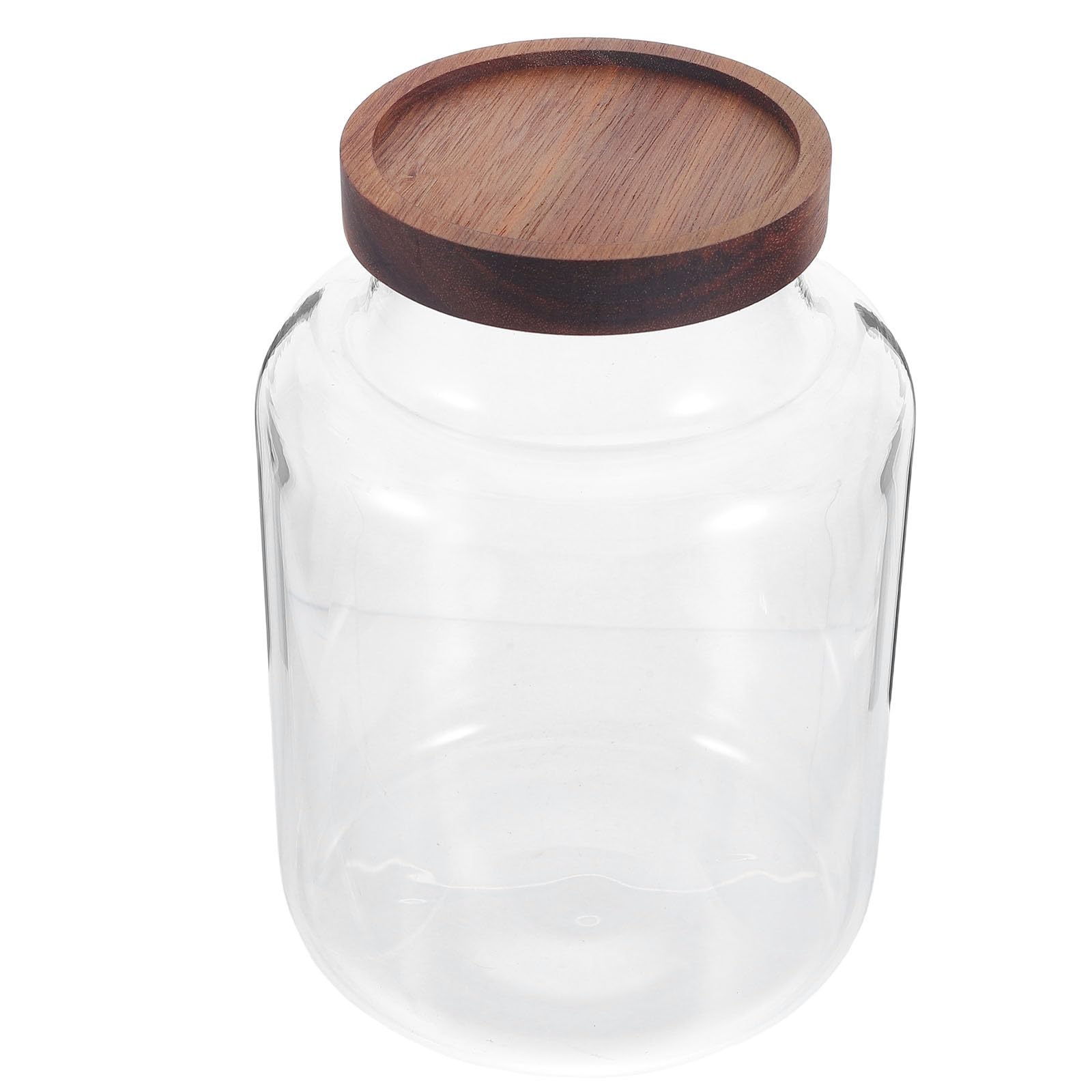 Frasco de vidrio de alta calidad de 2000 ml con tapa de madera
