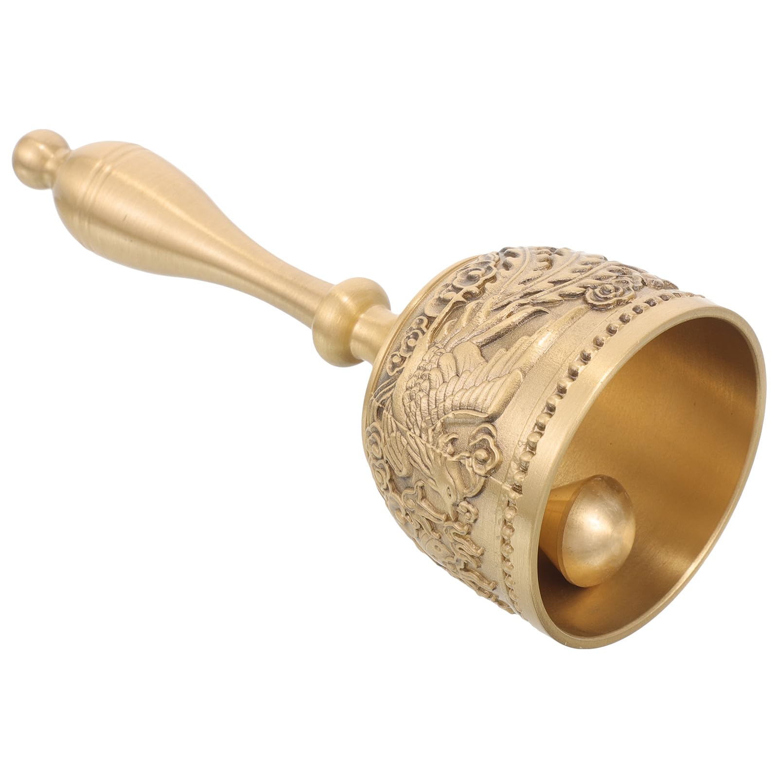 Clochette à main en cuivre pour service de table et décoration de cuisine