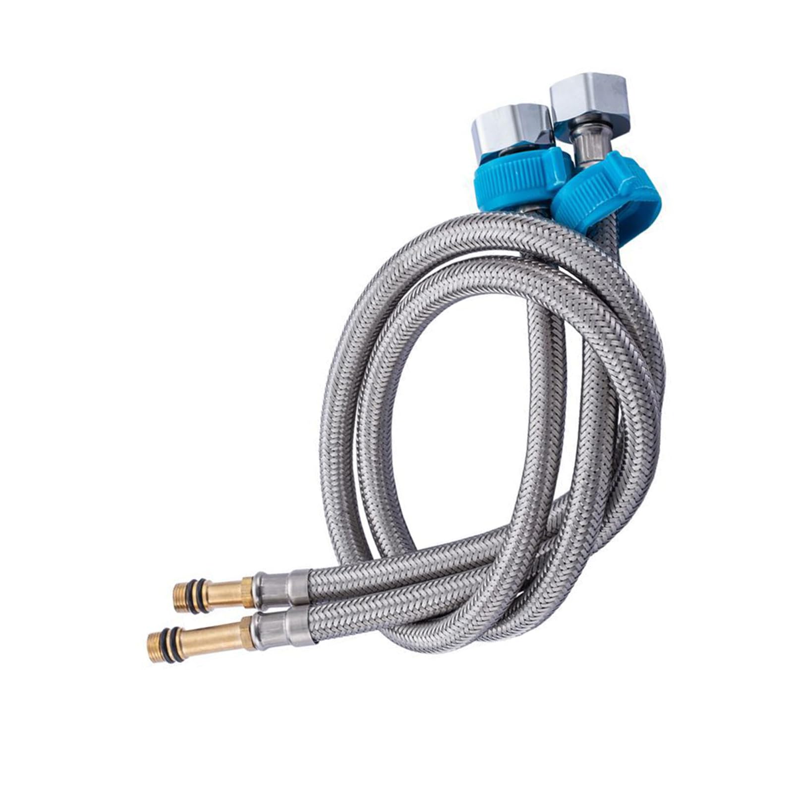 Braided Rustless Flexible Tubes, Leakproof Construction, Easy for Bathroom & Kitchen Plumbing Upgrades Stress Immune Hose
