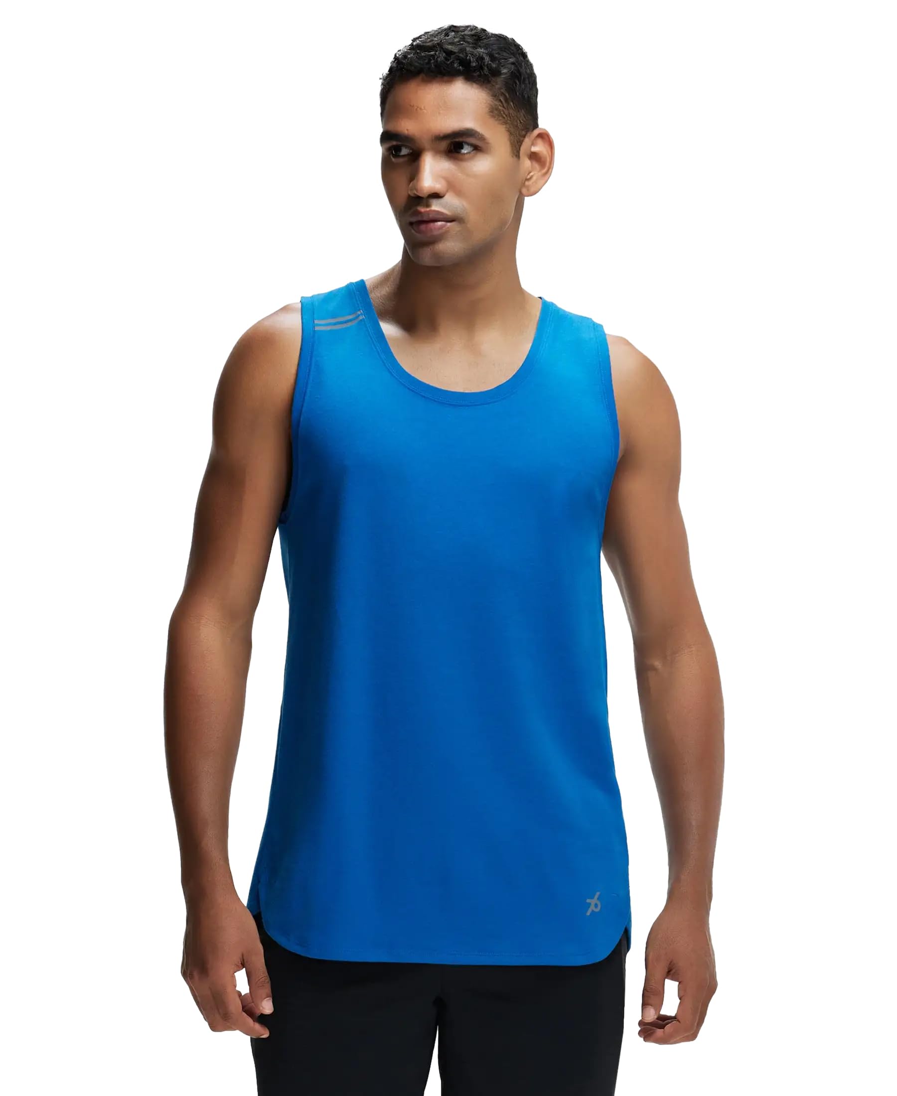 jockey MV06 Men's Super Combed Cotton Blend Solid Low Neck Active Wear Tank Top with Breathable Mesh and Stay Fresh Treatment-picture-14