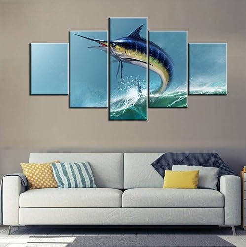 Miniatura 9 de Pinturas de Pesca Americana Impresiones HD sobre Lienzo