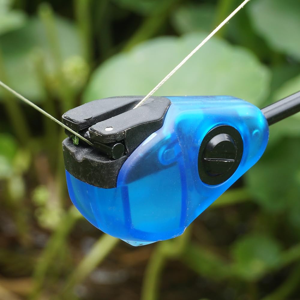 Hirisi Tackle Scambisti per pesca alla carpa, 4 pezzi, copertura protettiva, luci a LED, in acciaio inox, indicatore di morso per scambisti, accessorio per la pesca, elasticità regolabile, 3 livelli