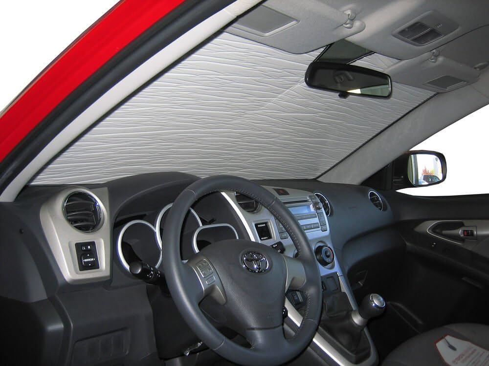 HeatShield, The Original Windshield Sun Shade, Custom-Fit for Toyota Matrix Hatchback (5D) 2009, 2010, 2011, 2012, 2013 Silver Series