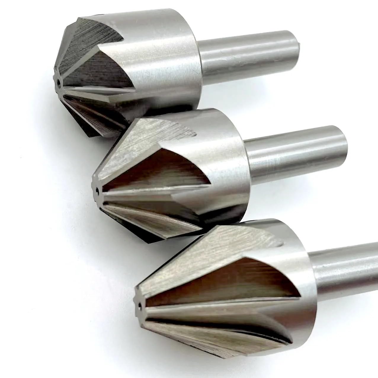 Broca avellanadora de acero de alta velocidad de 60/90/120 grados, fresa de biselado, fresa de biselado, fresa de biselado de 6/8 flautas, fresa de biselado for desbarbado.(50mm(120 degrees))