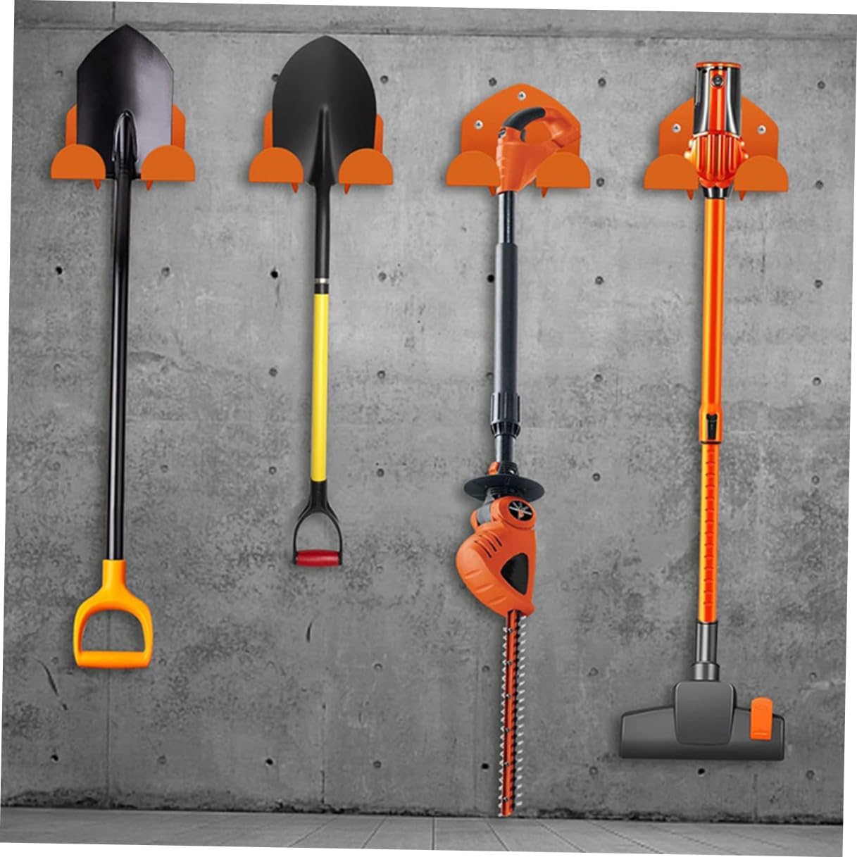 Heavy Duty Lawn Mower Wall Mount Hooks 2pcs, Garage Storage Utility Hooks for Wall Hanging, Heavy-Duty Tool Hangers for Garden and Garage Organization