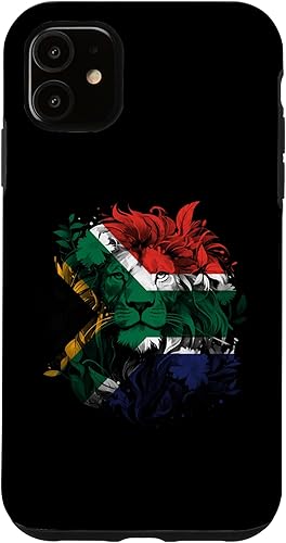 Miniatura 10 de Funda para iPhone XR con la bandera sudafricana vintage león de Sudáfrica Pride Leeu