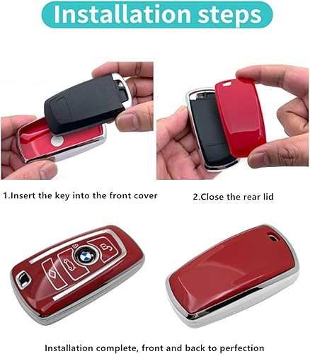 Miniatura 93 de Adecuado para llaves BMW. La funda avanzada de TPU suave es compatible con llaves X1 X3 X4 X5 X6 X7 M5 M6 1 3 4 5 6 7 GT5 GT6 llave de protección