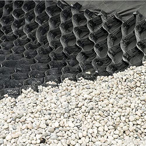 YXXSDP Geo Grid Ground Grid for Gravel, Driveway Pathways 2 Inch Tall Geocell Grid Stabilizer Permeable Paver System, Easy to Install & Cut (Size : 5x9.5m/16.4x31.2ft)