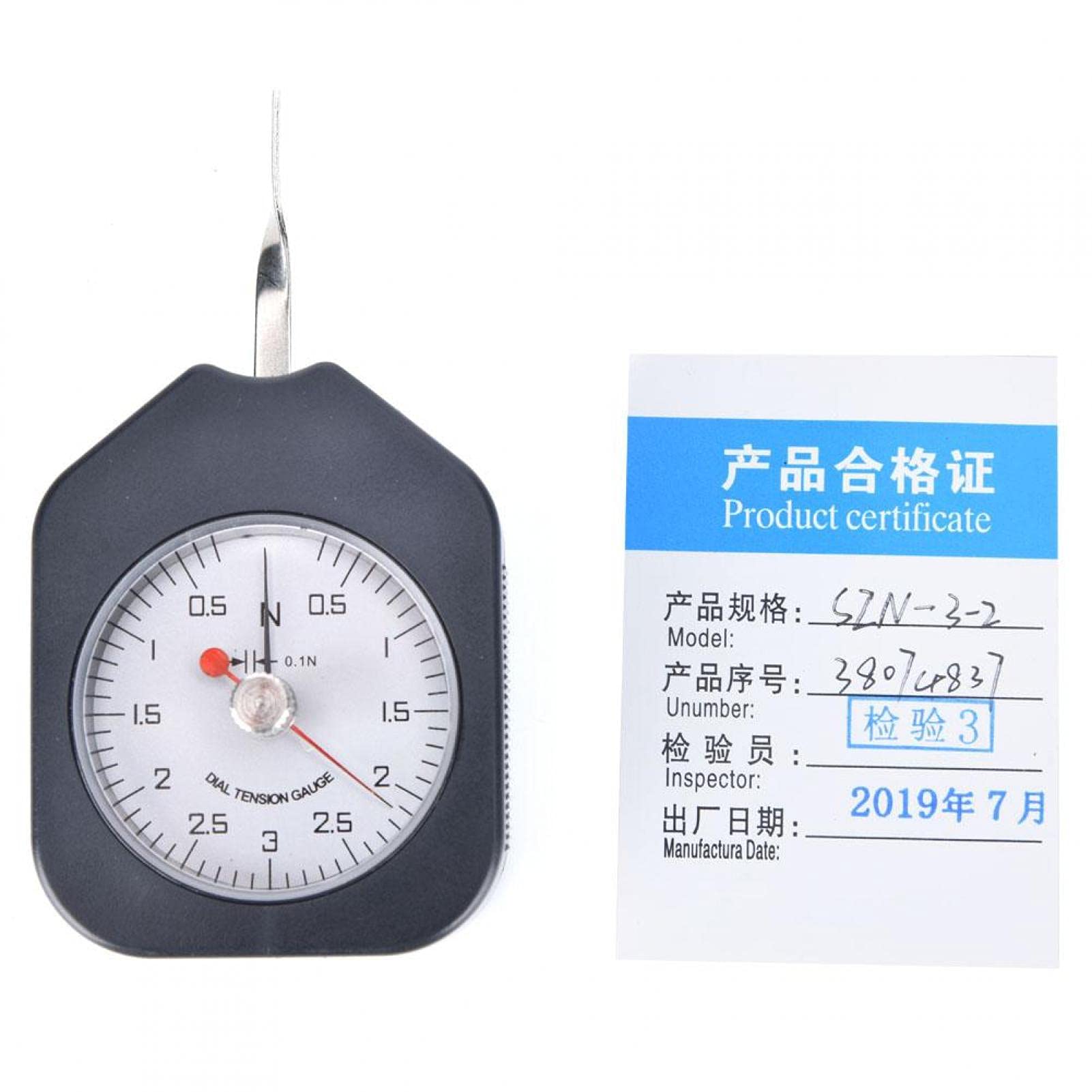 Buy Plastic Tension Force Meter, Double Pointer Dial Type Tensiometer