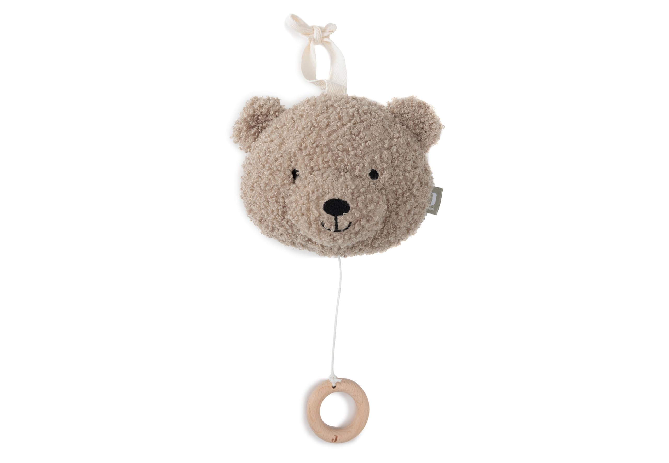 Jollein Baby Teddy Bear Music Box - Olive Green - Musical Pendant - for Girls and Boys - Musical Toy for Baby - Plush with Music