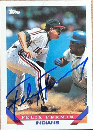 Felix Fermin Autographed 1993 Topps 462