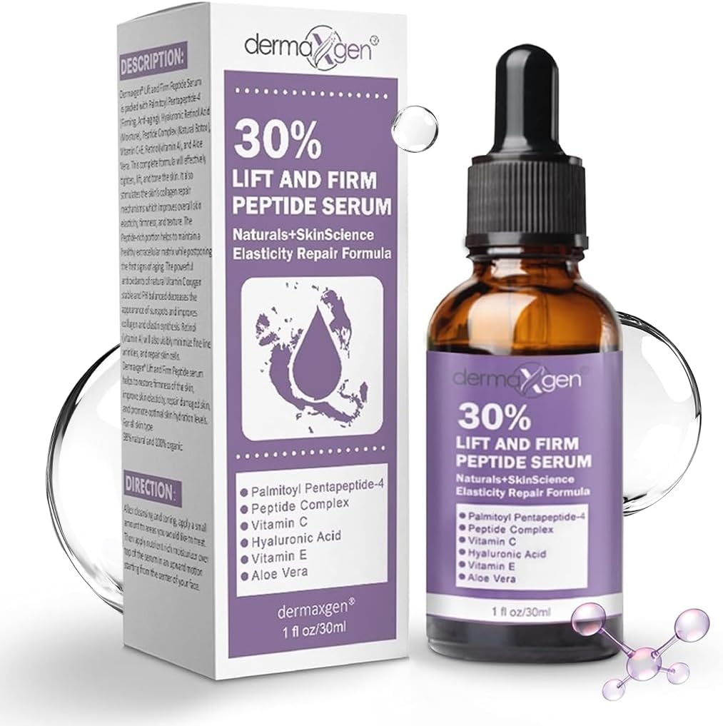 30% MATRIXYL 3000 + Peptide Complex + Vitamin C & E + Hyaluronic Acid, Reduce Sun Spots, Wrinkles, Most Powerful Triple Combination ORGANIC Anti-Aging Formula