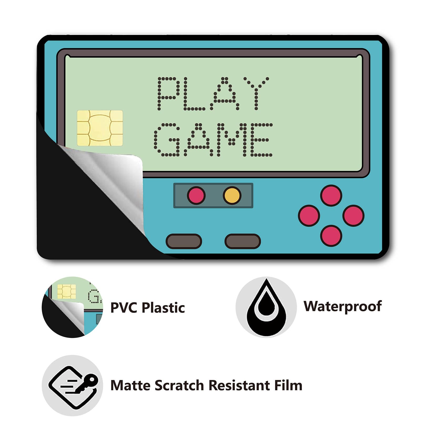 Adesivi Skin Per Carte Di Marmo - Set 4 Design, PVC Impermeabile, Anti-graffio, 186.3x137.3mm, Protezione Personalizzata - Foto 8