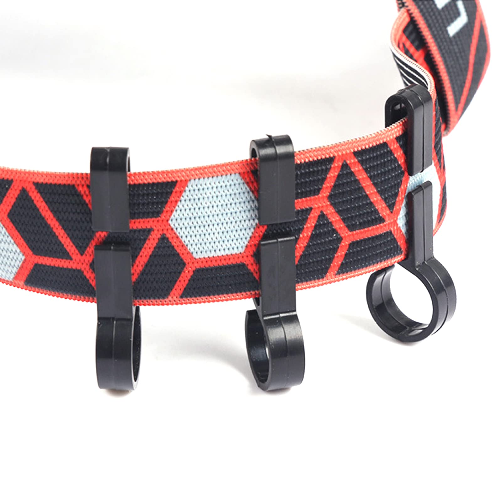 Clip per casco e fari per elmetto rigido, corsa, campeggio, pesca, ciclismo