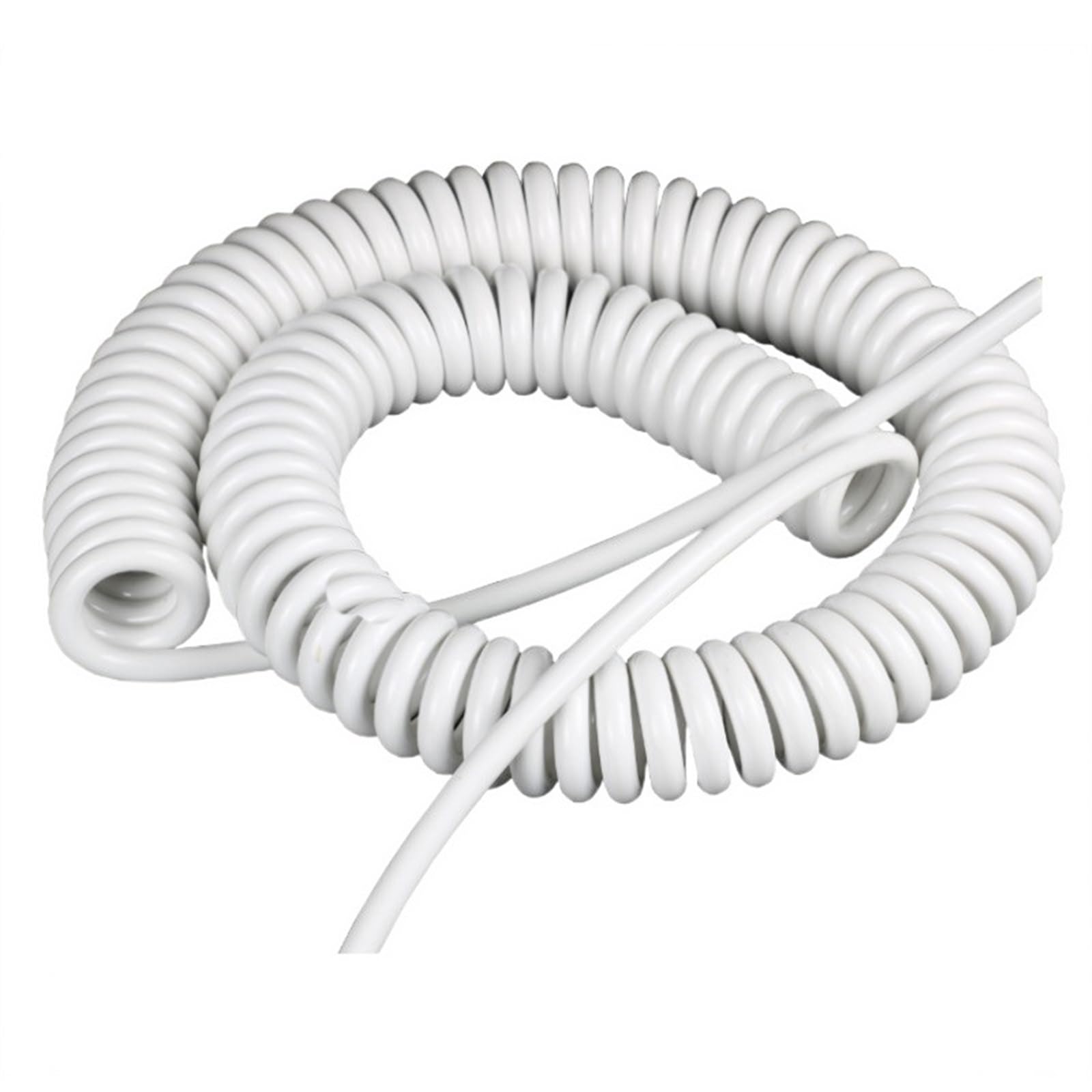 AMZBNEIDI Spring Spiral Spiral Expandable Wire, 2-Core 22AWG 0.3mm2 Coiled Spiral Spring Power Cord Expandable 2.5/5/7.5m(5 meters)