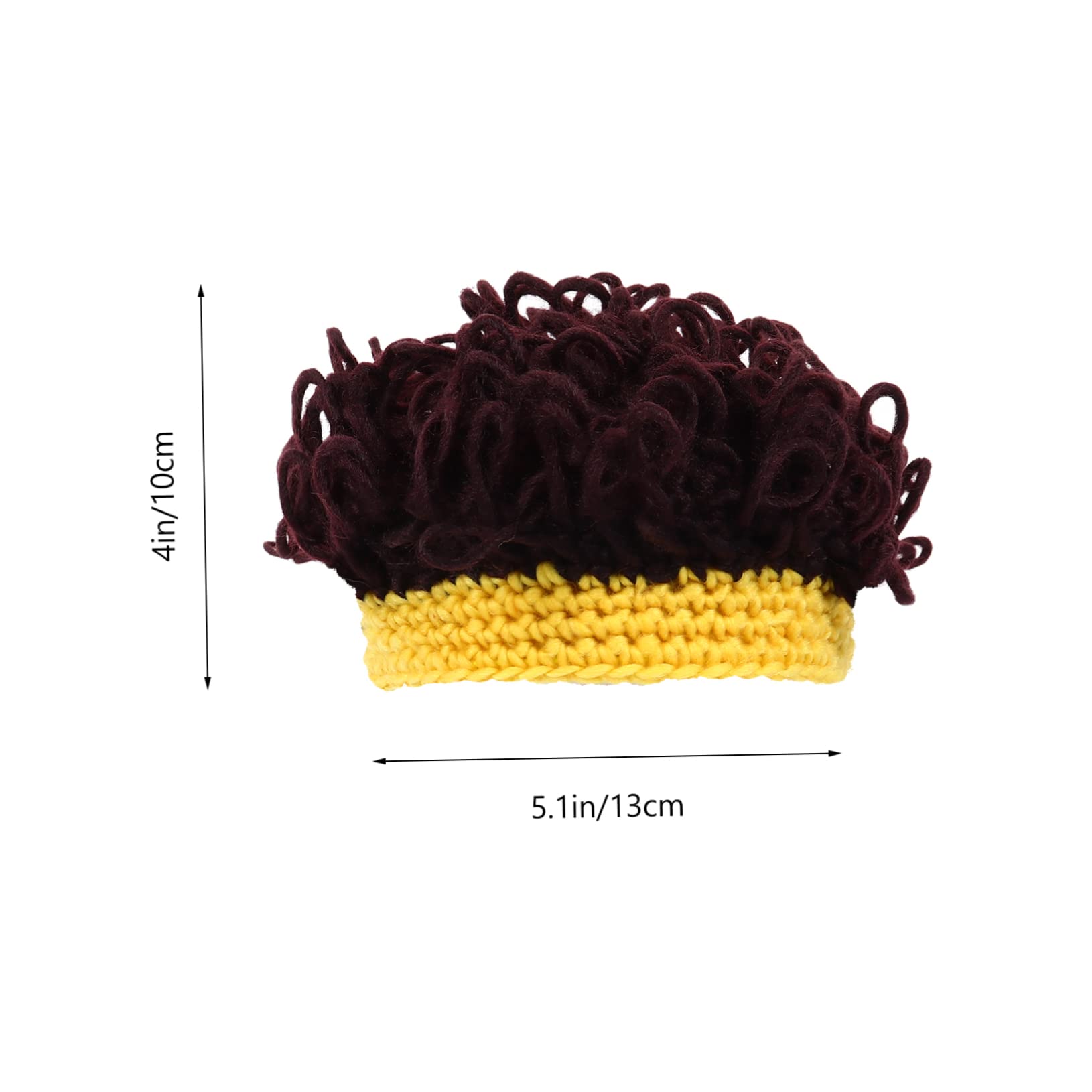 FRCOLOR Chic and Stylish Boys and Girls Wig Cap Knitted Headwear Baby Boys/girls Photography Props Unique Beanies Fashion Hat