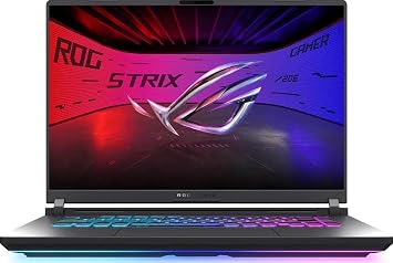 ASUS ROG Strix 16 FHD+ 1610 165Hz Gaming Laptop |Intel i7-14650HX| NVIDIA GeForce RTX 5060 |RGB Backlit|Black| 16GB RAM DDR5 | 1024GB SSD |Windows 11 Pro |