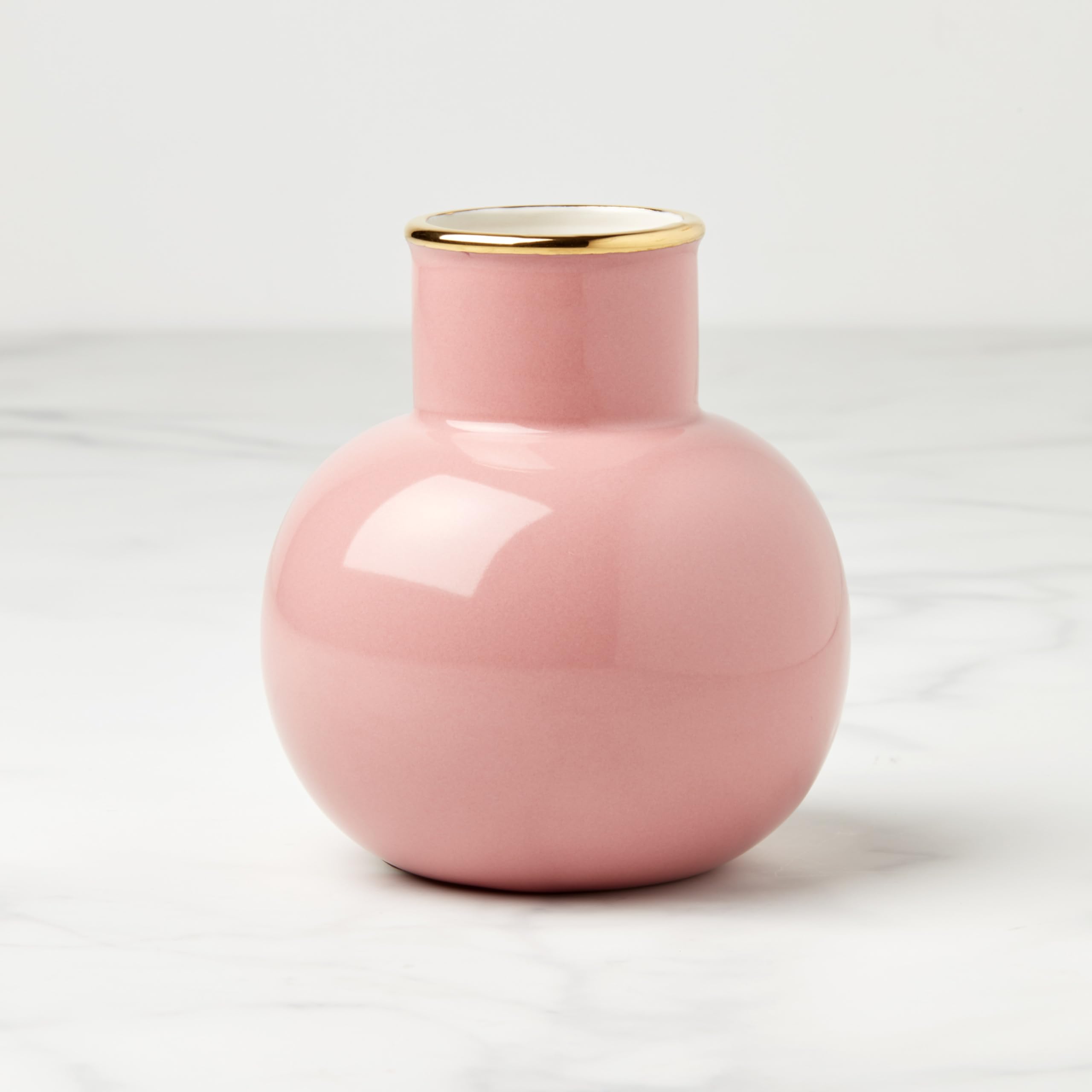 Amazon.com: Kate Spade New York Pink Make It Pop Small Vase, 0.68