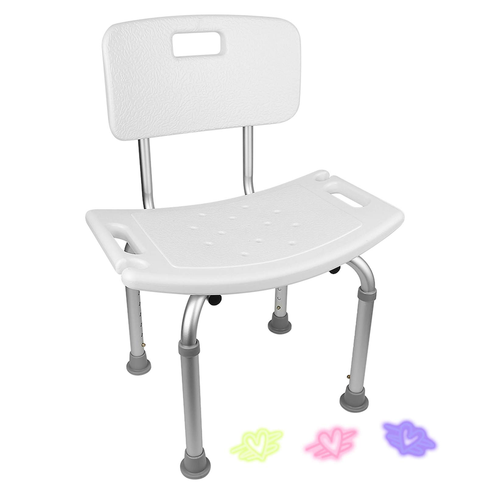 Silla ducha aluminio ayuda baño taburete banqueta regulable ajustable wc asiento Taburete de baño o ducha, altura regulable, asiento ergonómico, base antideslizante, de aluminio, muy seguro