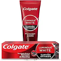 Colgate Creme Dental Clareador Luminous White Carvão Ativado 70g