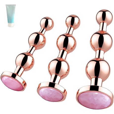 3 Pcs Stainless Steel Anal Butt Plug Set for Couples
