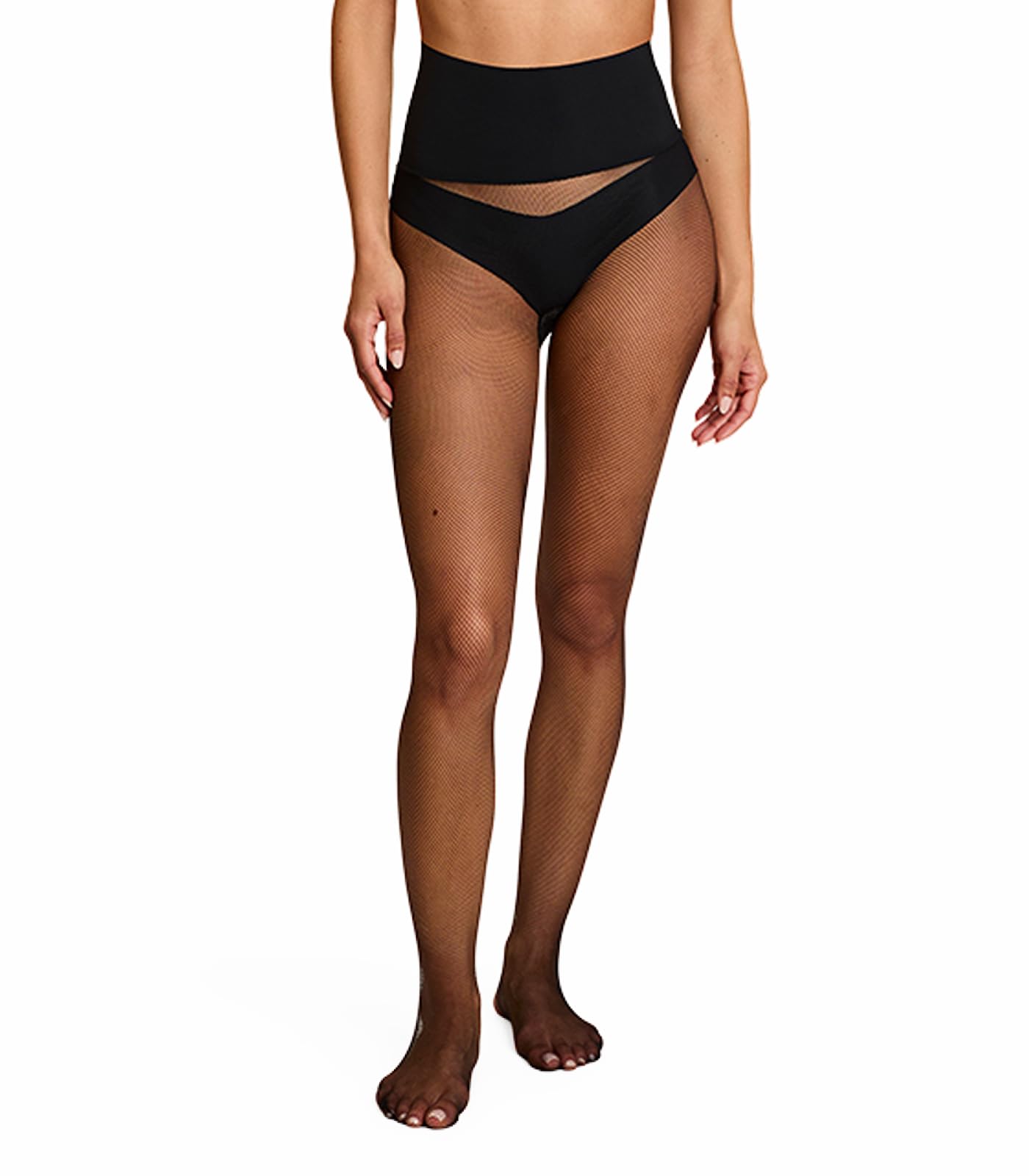 Commando Very Fine Fishnet Control-Top Tights Medium Black