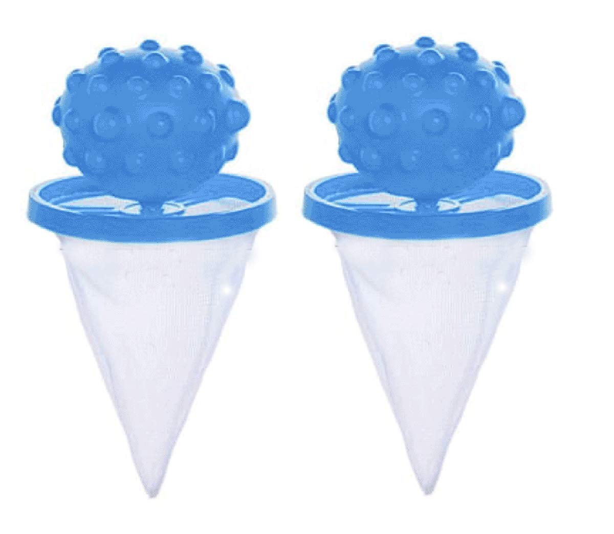 ExcitingDealz Set of Two 2 in 1 Washing Machine Lint Filter Bag Mesh Filter Cloth Laundry Pouch
