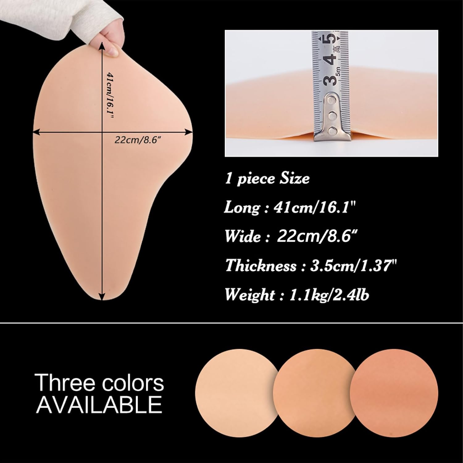 Silicone Hip Pads Enhancer Thigh Pads Removable Flexible Hip Enhancement for Crossdressers DragQueen Women