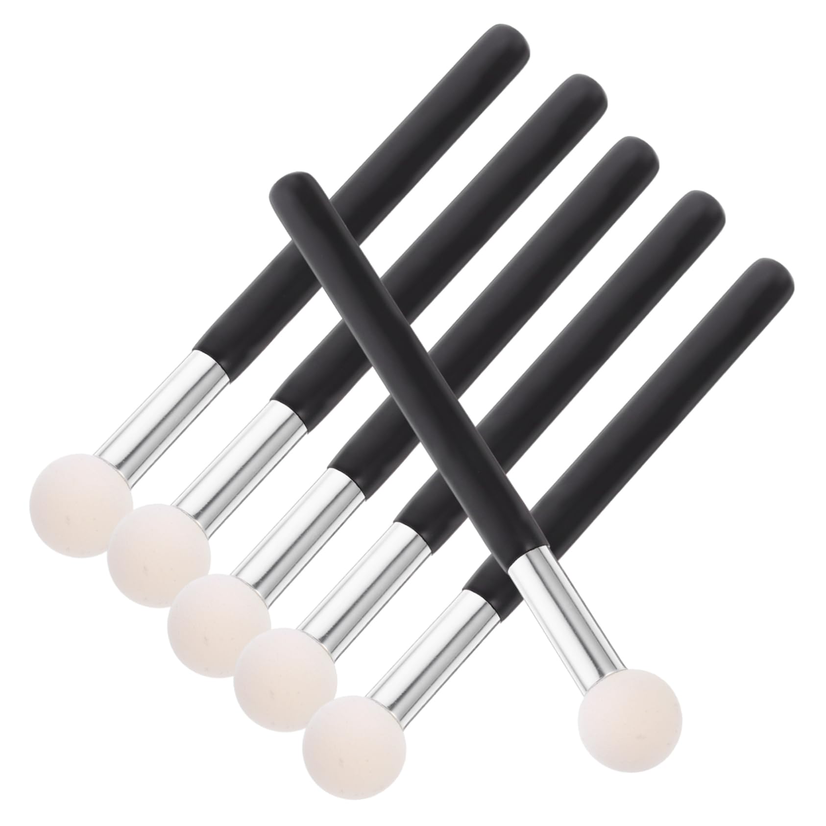 CALLARON 6pcs Concealer Makeup Brush Round Head Cosmetic Tool for Application Ergonomic Design for Concealing Under Eye Stains and Blemishes Portable Eye Makeup Brush