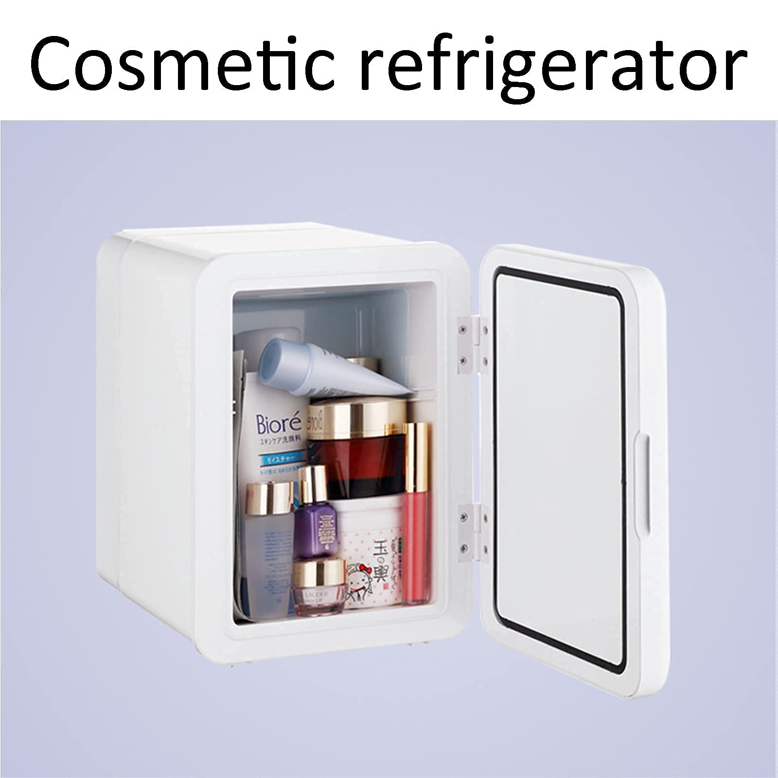 Mini réfrigérateur, réfrigérateur de Voiture électrique, système de Refroidissement et de Chauffage à Double Usage pour réfrigérateur de Maquillage pour Voiture, pour Voiture et ma