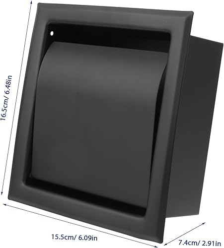 Miniatura 2 de Caja de pañuelos de acero inoxidable, rollo cuadrado, soporte para toallas de papel, cubiertas de pañuelos negros, servilletas, dispensador de papel