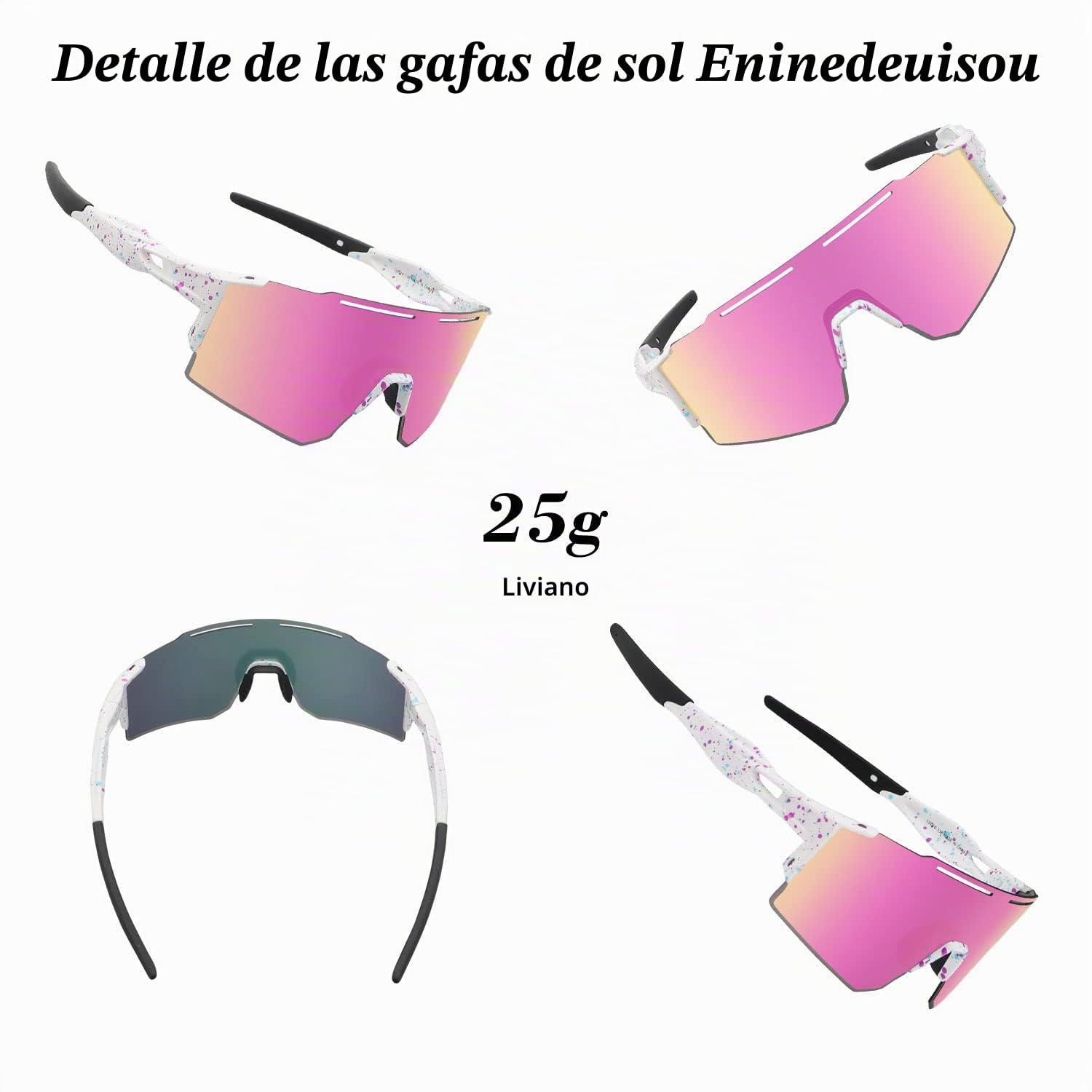 Gafas de sol para hombre y mujer, protección UV 400, gafas de protección para deportes al aire libre, ciclismo, conducción, correr, golf, béisbol