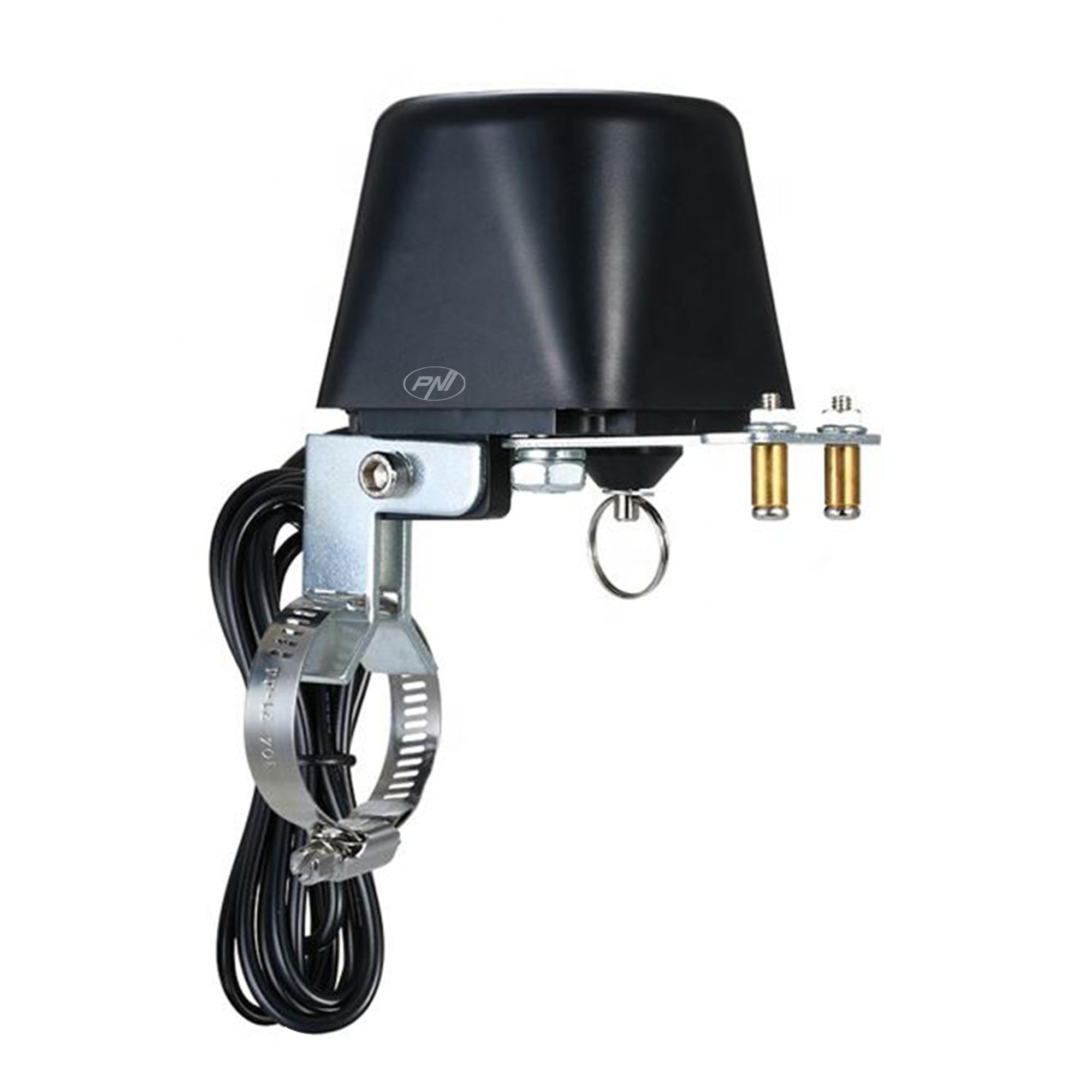 PNI PNI-HS541 Safe House HS541 Vanne intelligente avec Wi-Fi, pour couper l'alimentation des tuyaux d'eau/gaz via Internet, noir